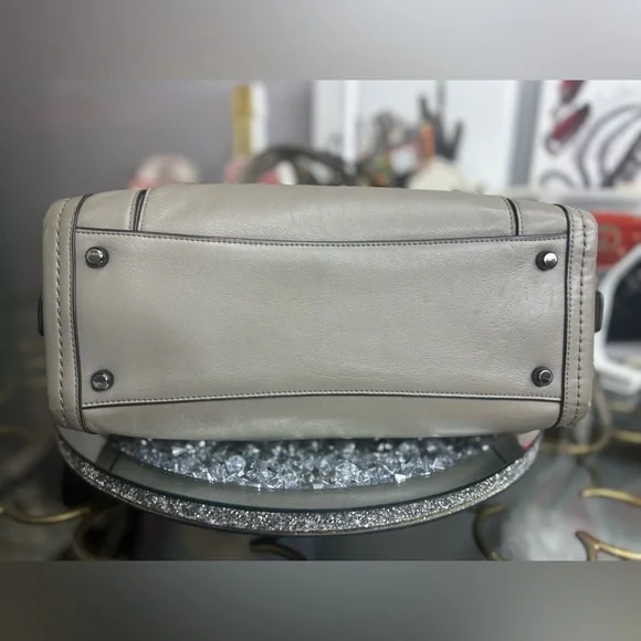 Coach 2015 calf leather Swagger Frame Satchel EUC - Picture 10 of 16